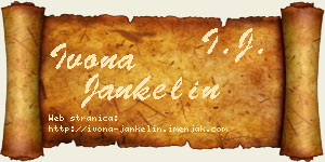 Ivona Jankelin vizit kartica